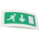 X-ESL Maintained LED Curved LED Exit Sign with Self-Test IP20